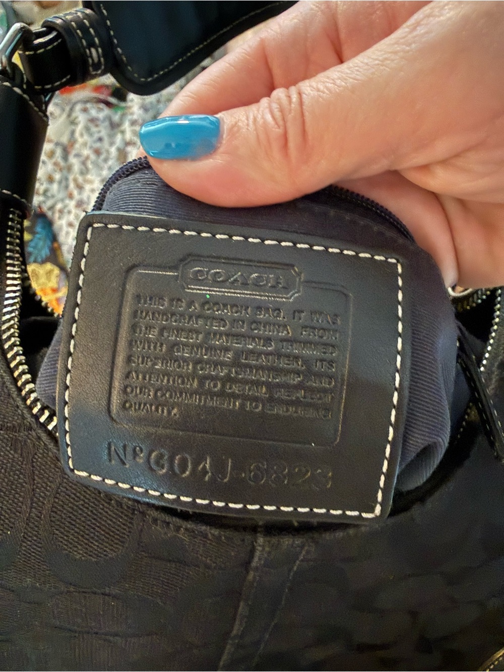 Coach Soho Signature C Canvas Flap Hobo Shoulder Bag | Style 6823 | Y2K Vintage - Picture 12 of 12